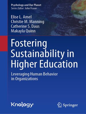 cover image of Fostering Sustainability in Higher Education